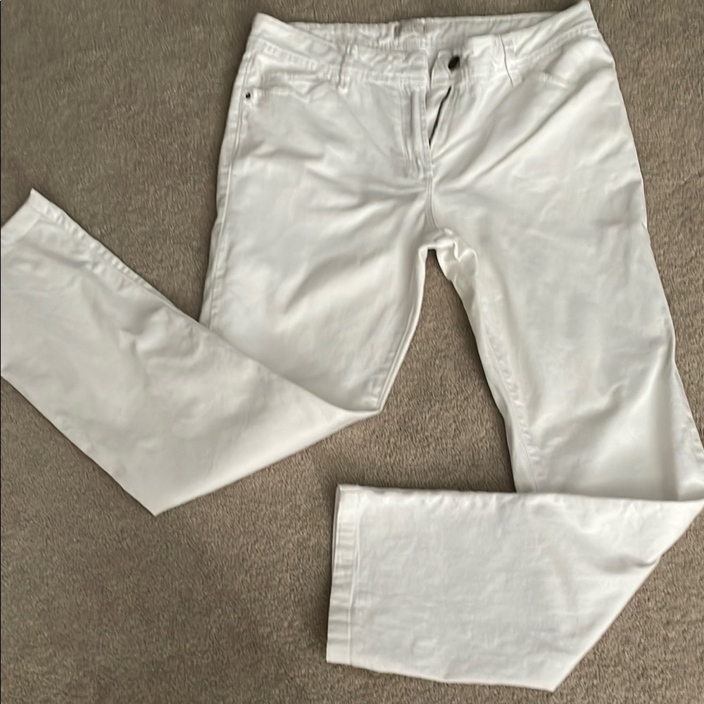 Women's White Straight Leg Jeans